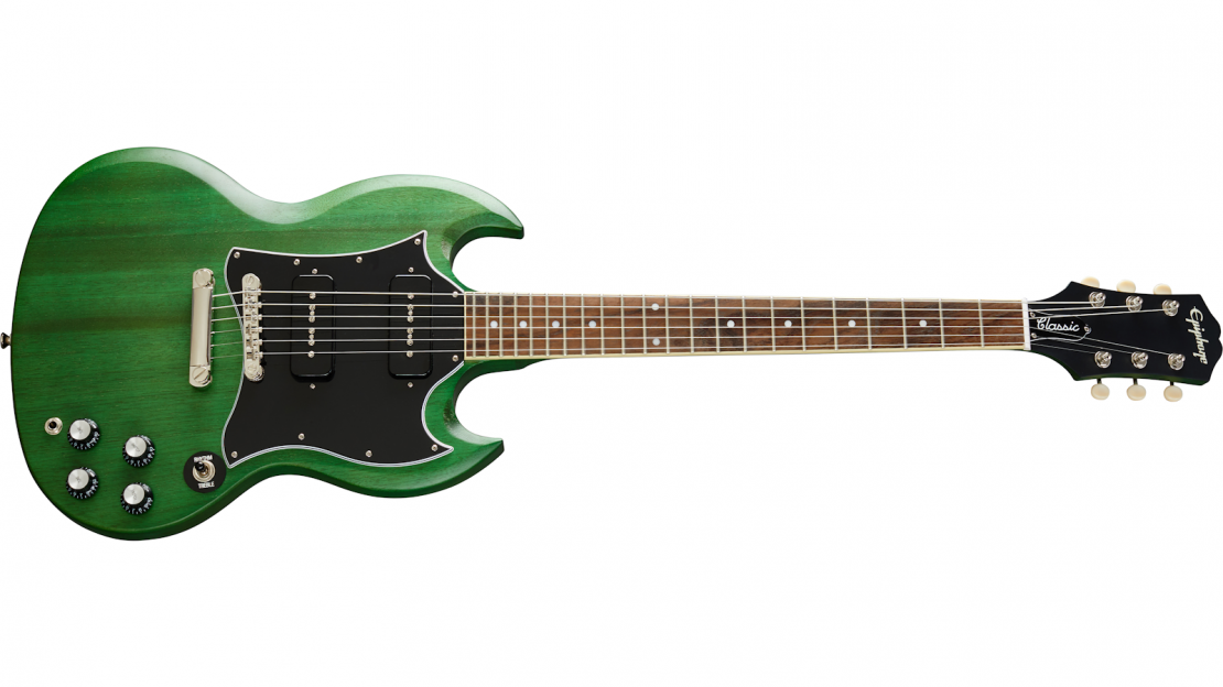 SG Classic Worn P-90s Worn Inverness Green
