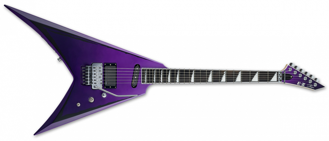 E-II ALEXI RIPPED Purple Fade Satin w/ Ripped Pinstripes
