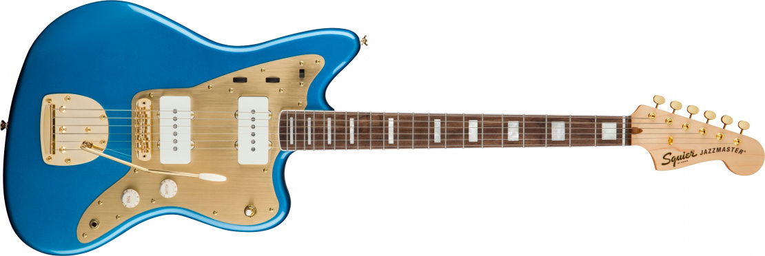 40th Anniversary Jazzmaster®, Gold Edition Lake Placid Blue