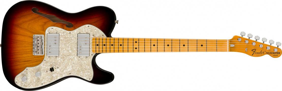 American Vintage II 1972 Telecaster® Thinline 3-Color Sunburst
