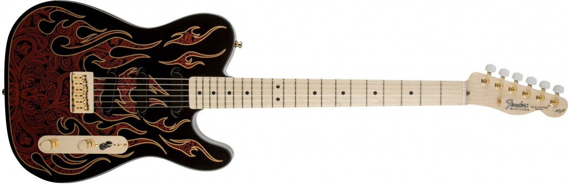 James Burton Telecaster® Red Paisley Flames