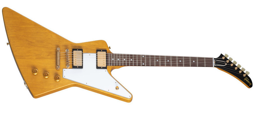1958 Korina Explorer Reissue (White Pickguard) Natural