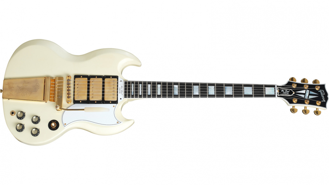 1963 Les Paul SG Custom Reissue with Maestro Vibrola Classic White