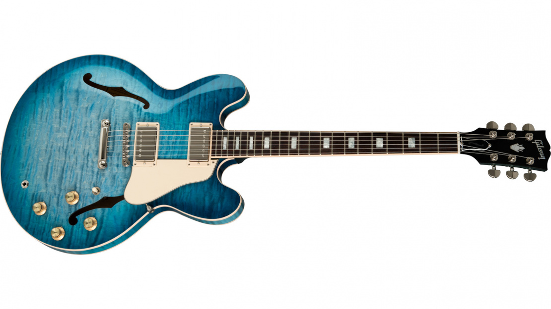 ES-335 Figured Glacier Blue
