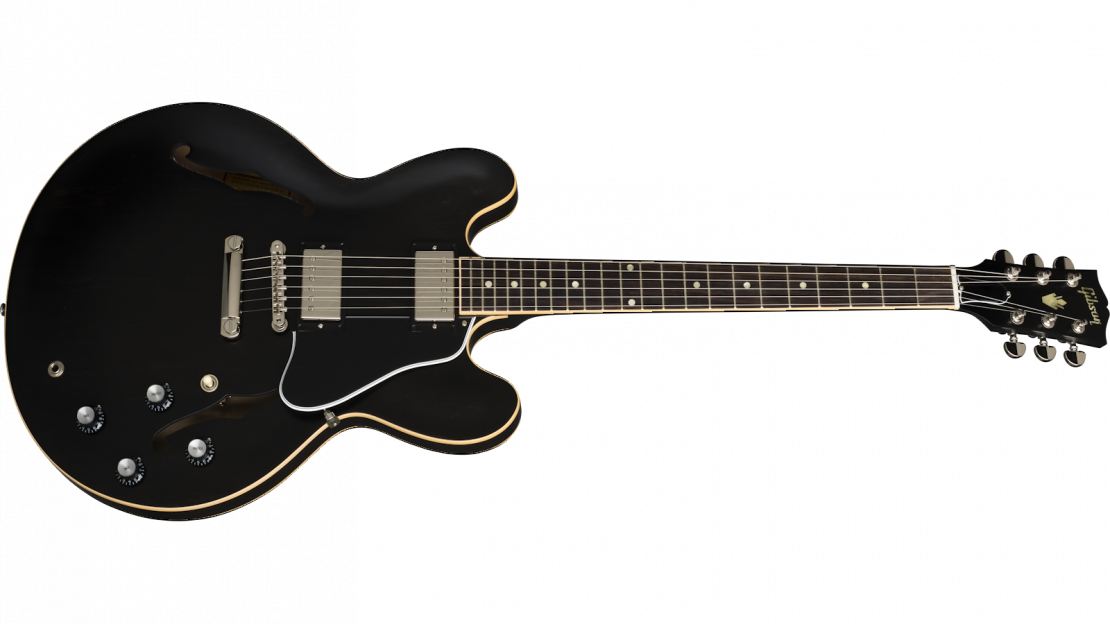 ES-335 Satin Trans Black