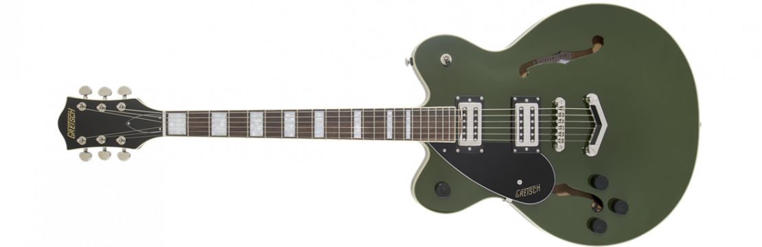 G2622LH Streamliner™ Center Block Double-Cut with V-Stoptail, Left-Handed Torino Green