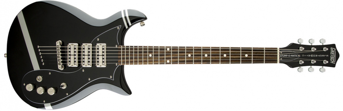 G5135CVT-PS Patrick Stump Signature "Stump-O-Matic" Electromatic® CVT Solid Body Black with Pewter Stripes