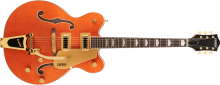 G5422TG Electromatic® Classic Hollow Body Double-Cut with Bigsby® and Gold Hardware Orange Stain