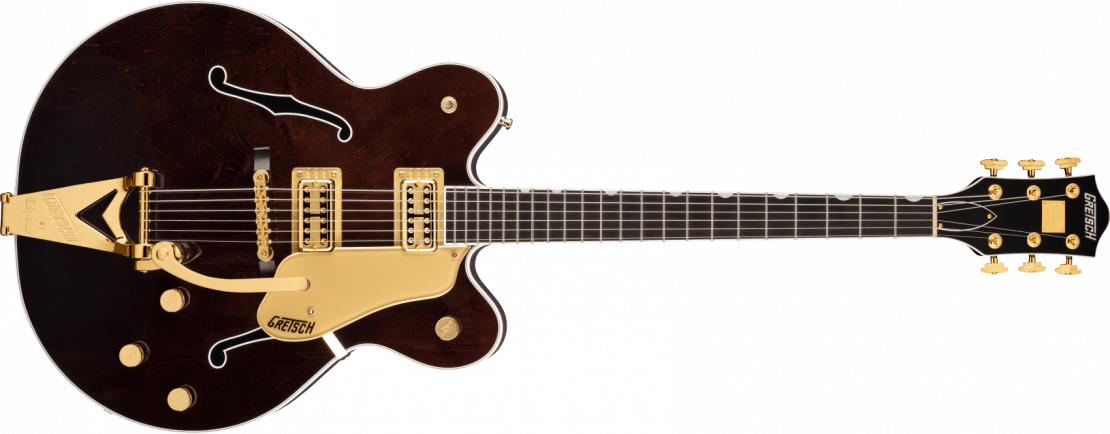 G6122TG Players Edition Country Gentleman® Hollow Body with String-Thru Bigsby® and Gold Hardware Walnut Stain