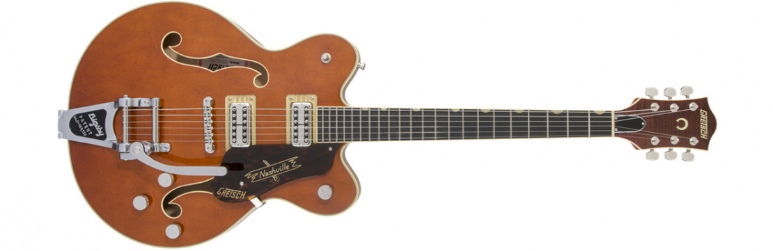 G6620T Players Edition Nashville® Center Block Double-Cut with String-Thru Bigsby® Round-Up Orange