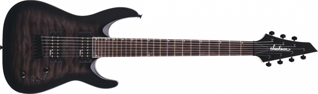 JS Series Dinky™ Arch Top JS22Q-7 DKA HT Transparent Black Burst