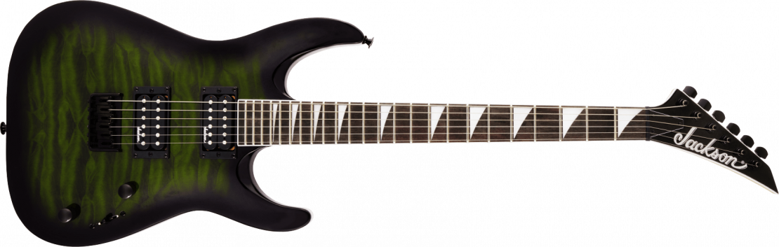 JS Series Dinky™ Arch Top JS32Q DKA HT Transparent Green Burst