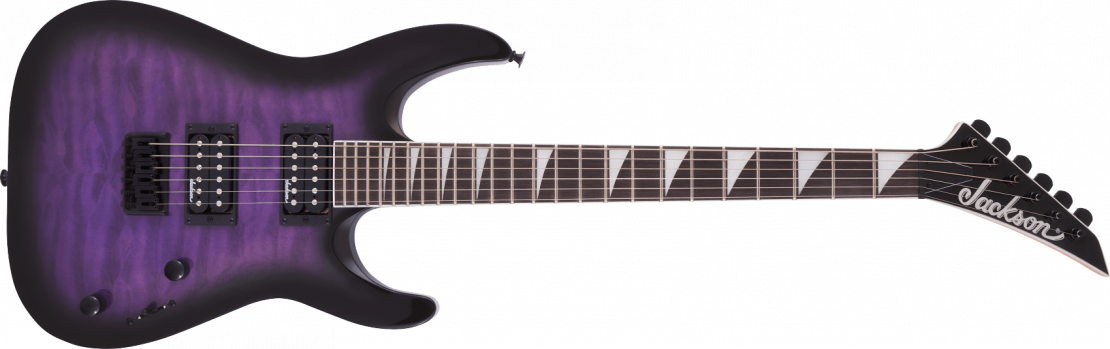 JS Series Dinky™ Arch Top JS32Q DKA HT Transparent Purple Burst