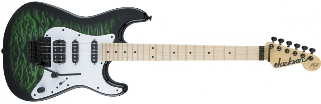 X Series Signature Adrian Smith SDXQM Transparent Green Burst