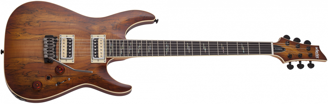 C-1 Exotic Spalted Maple Satin Natural Vintage Burst (SNVB)