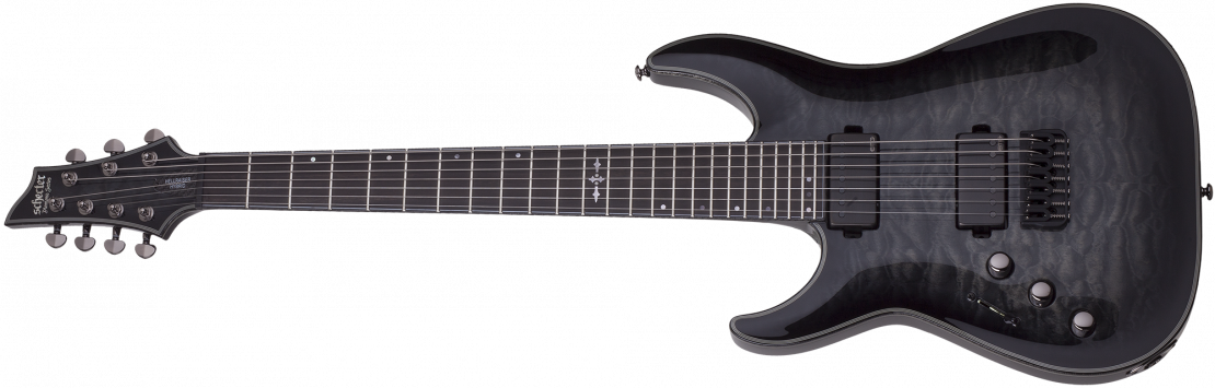 Hellraiser Hybrid C-7 LH Trans Black Burst