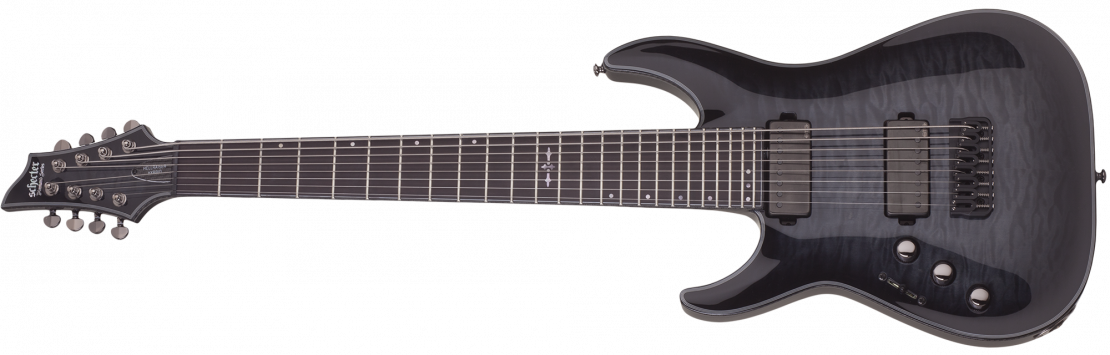 Hellraiser Hybrid C-8 LH Trans Black Burst