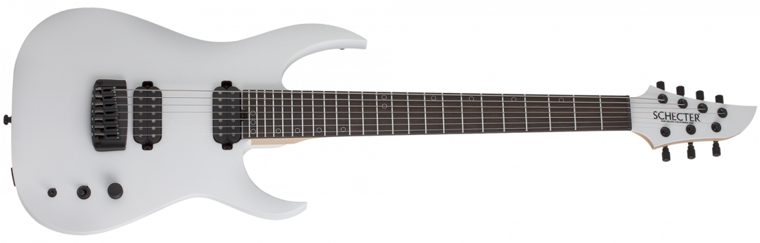 Keith Merrow KM-7 MK-III Stage USA Signature Snowblind White Satin Pearl/Stealth Grey Satin