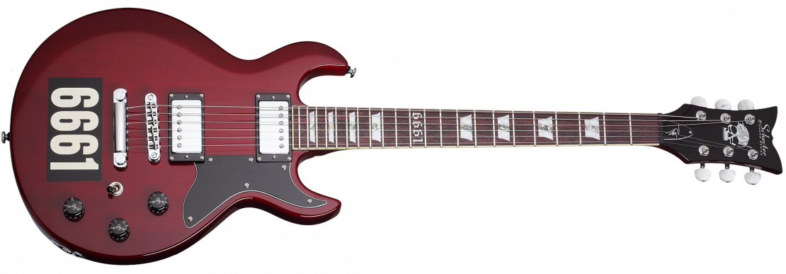 Zacky Vengeance Custom Reissue See Thru Cherry with 6661 Graphic